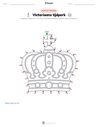 Victoriaans tijdperk afdrukbare werkblad voorbeeld