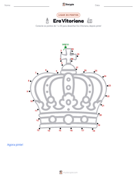 Prévia da folha de atividades imprimível Era Vitoriana