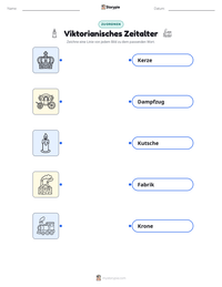 Viktorianisches Zeitalter druckbare Arbeitsblatt Vorschau