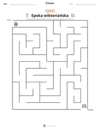 Podgląd drukowalnego arkusza ćwiczeń Epoka wiktoriańska