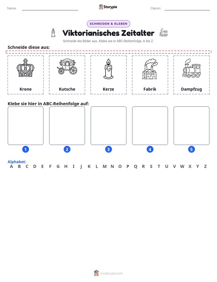 Schneiden & Einfügen Alphabet