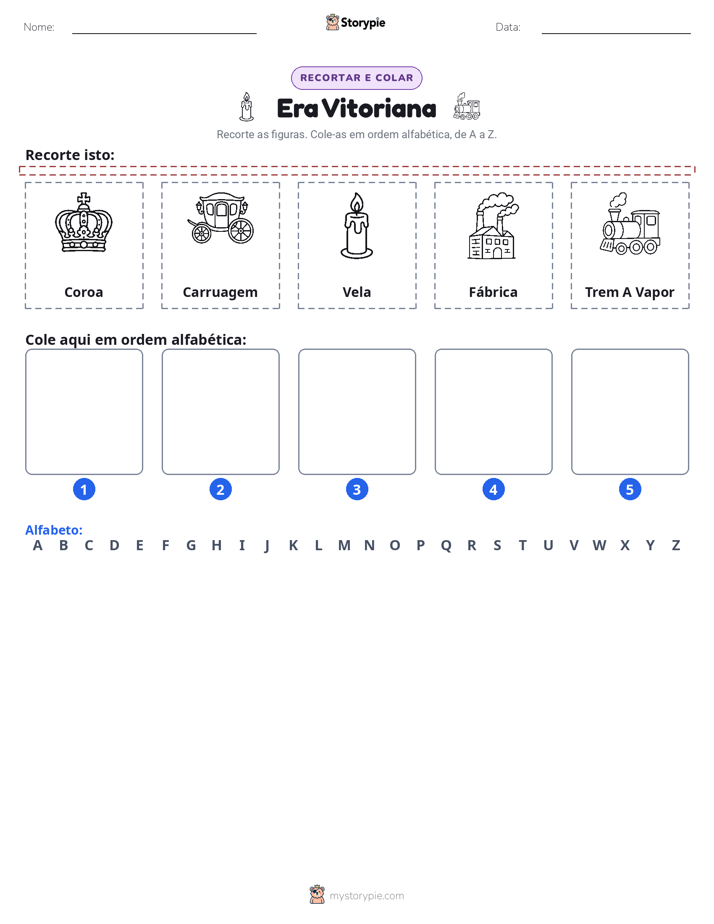 Recortar & Colar Alfabeto