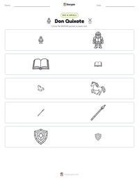 Don Quixote printable worksheet preview