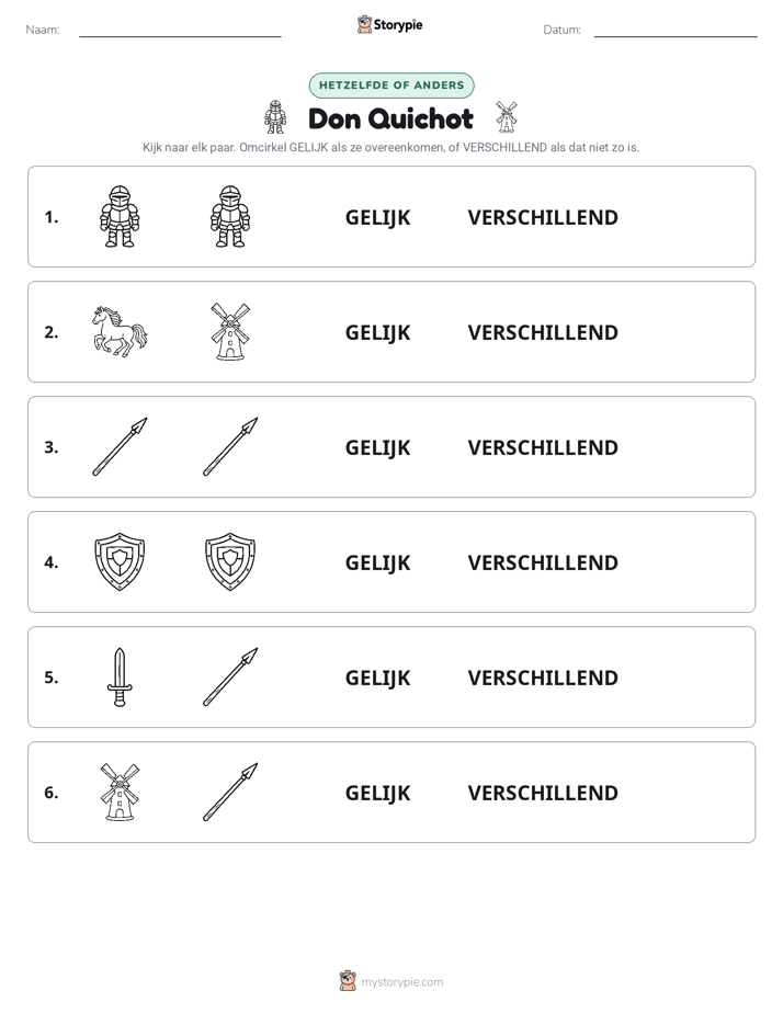 Zelfde of Verschillend