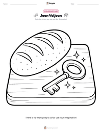 Jean Valjean printable worksheet preview