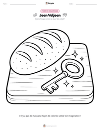 Aperçu de la feuille de travail imprimable Jean Valjean