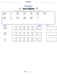 Jean Valjean printable worksheet preview