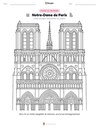 Anteprima della scheda stampabile di Notre-Dame de Paris
