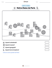 Anteprima della scheda stampabile di Notre-Dame de Paris
