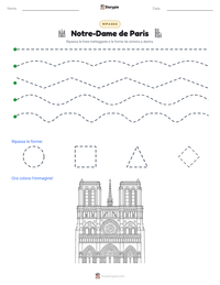 Anteprima della scheda stampabile di Notre-Dame de Paris