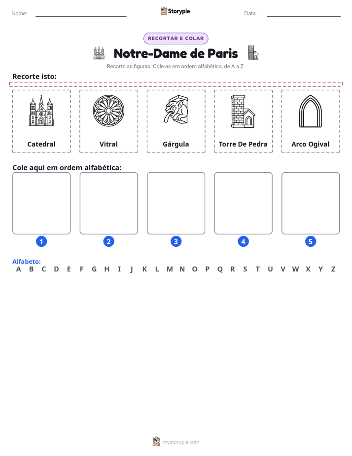 Recortar & Colar Alfabeto