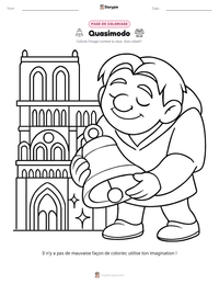 Aperçu de la feuille de travail imprimable Quasimodo
