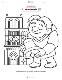 Quasimodo yazdırılabilir çalışma sayfası önizlemesi