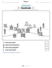 Quasimodo printable worksheet preview
