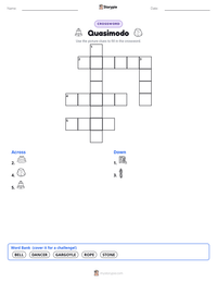 Quasimodo printable worksheet preview