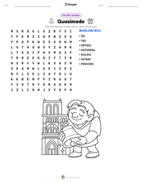 Quasimodo yazdırılabilir çalışma sayfası önizlemesi
