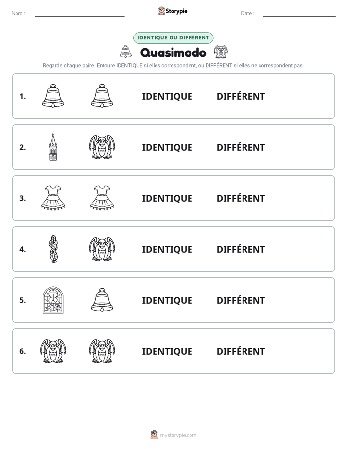 Identique ou Différent