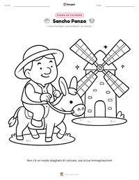 Anteprima della scheda stampabile di Sancho Panza