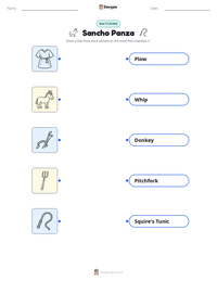 Sancho Panza printable worksheet preview