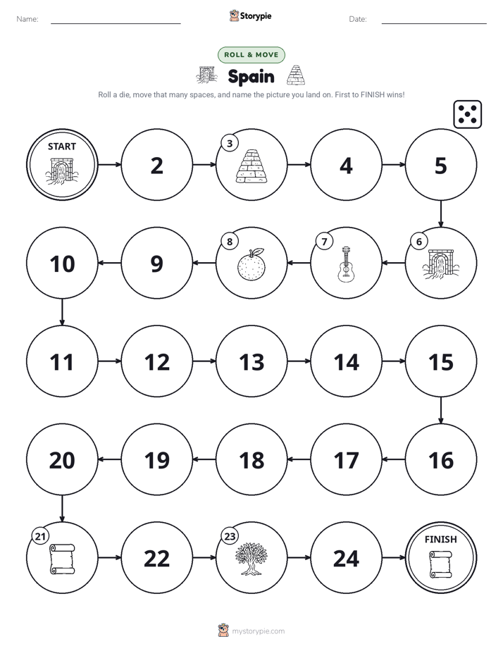 Roll & Move Game