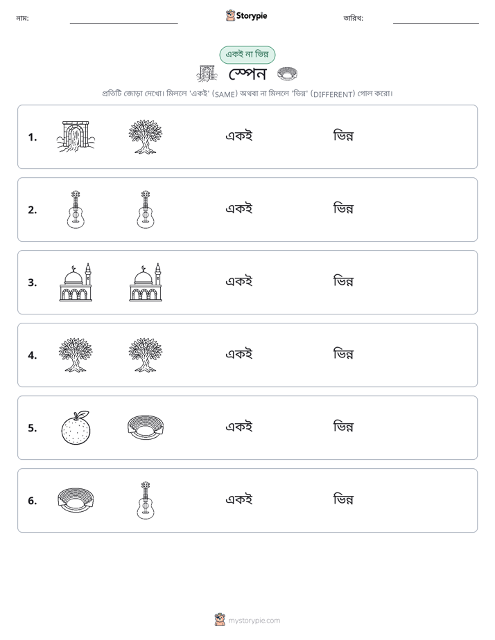 একই বা ভিন্ন