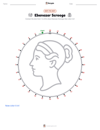 Ebenezer Scrooge printable worksheet preview