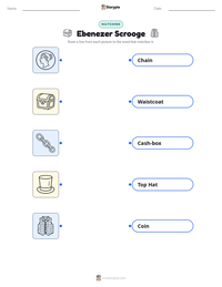 Ebenezer Scrooge printable worksheet preview