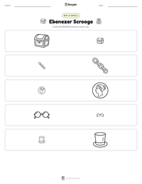 Ebenezer Scrooge printable worksheet preview