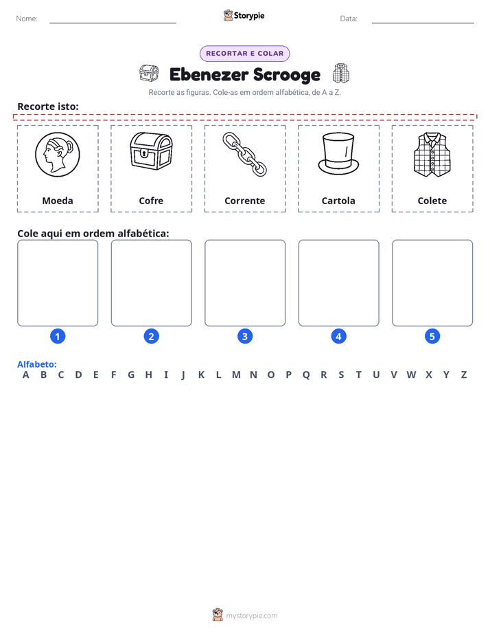 Recortar & Colar Alfabeto