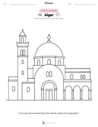 Aperçu de la feuille de travail imprimable Alger