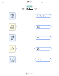 Algiers printable worksheet preview