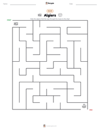 Algiers printable worksheet preview