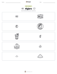 Algiers printable worksheet preview