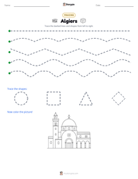 Algiers printable worksheet preview