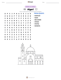 Anteprima della scheda stampabile di Algeri