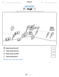 Virgil printable worksheet preview