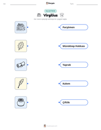 Virgilius yazdırılabilir çalışma sayfası önizlemesi