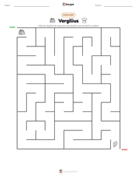 Vergilius afdrukbare werkblad voorbeeld