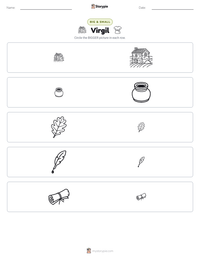 Virgil printable worksheet preview