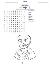 Virgil printable worksheet preview