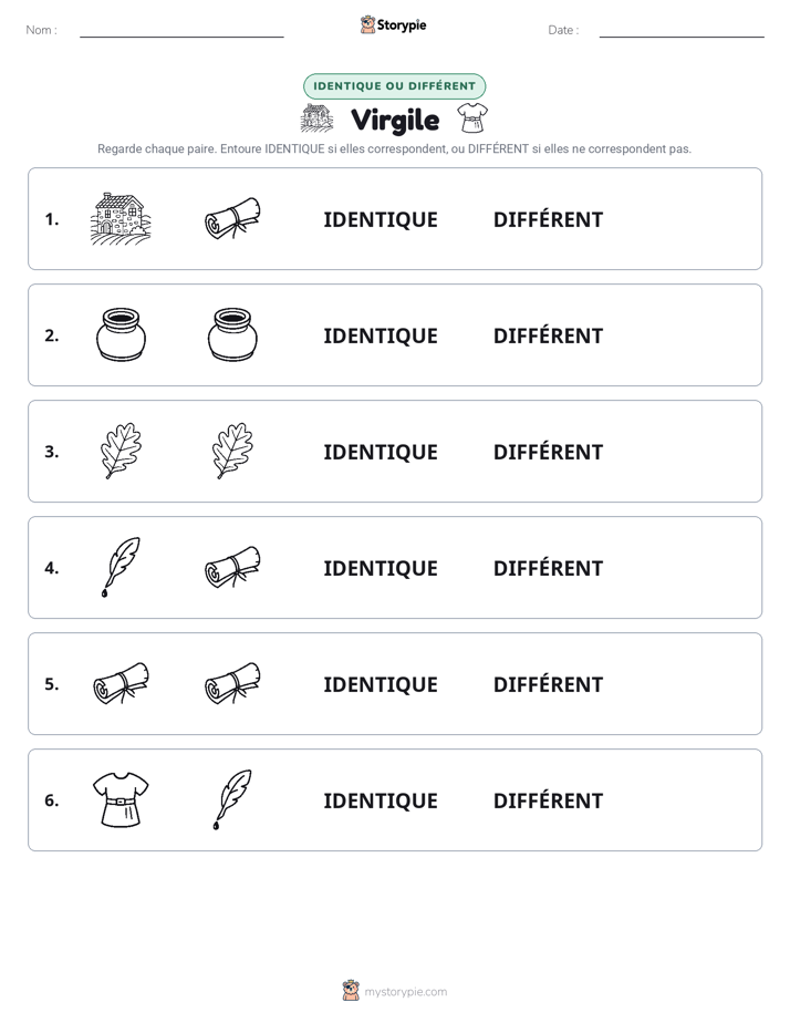 Identique ou Différent