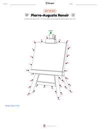 Pierre-Auguste Renoir printable worksheet preview