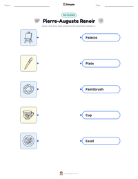 Pierre-Auguste Renoir printable worksheet preview