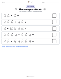 Pierre-Auguste Renoir printable worksheet preview