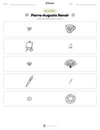 Pierre-Auguste Renoir printable worksheet preview