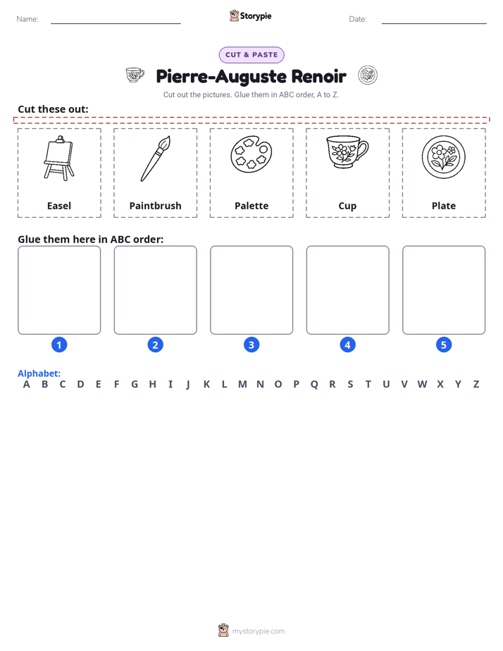 Cut & Paste Alphabet