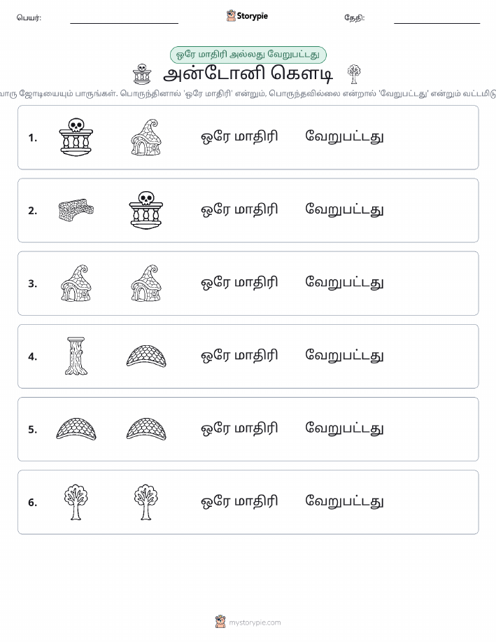 அதே அல்லது மாறுபட்டது