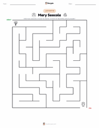 Aperçu de la feuille de travail imprimable Mary Seacole