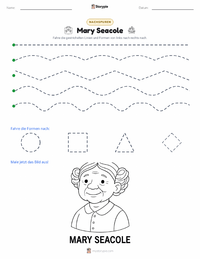 Mary Seacole druckbare Arbeitsblatt Vorschau