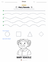 Prévia da folha de atividades imprimível Mary Seacole
